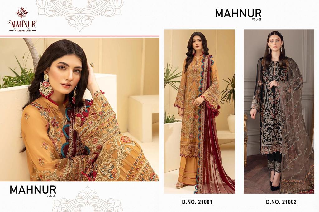 Mahnur Fashion Vol 21 Pakistani Suits Catalog